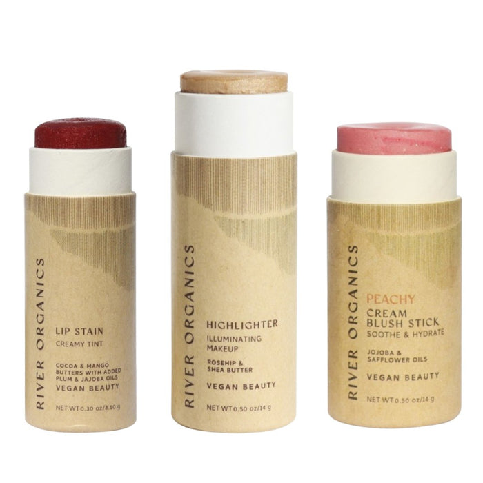 Custom Lip Highlighter Blush Set Trio Fully Customizable Makeup