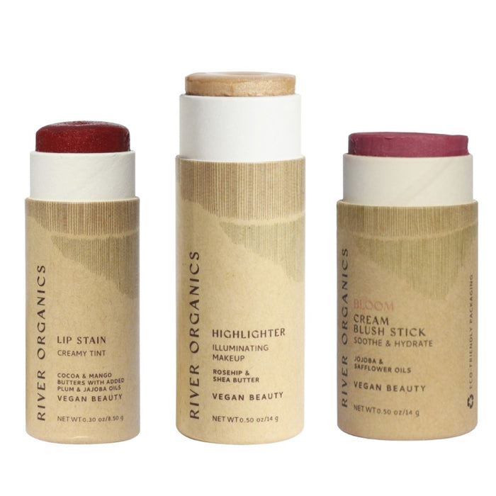 Custom Lip Highlighter Blush Set Trio Fully Customizable Makeup