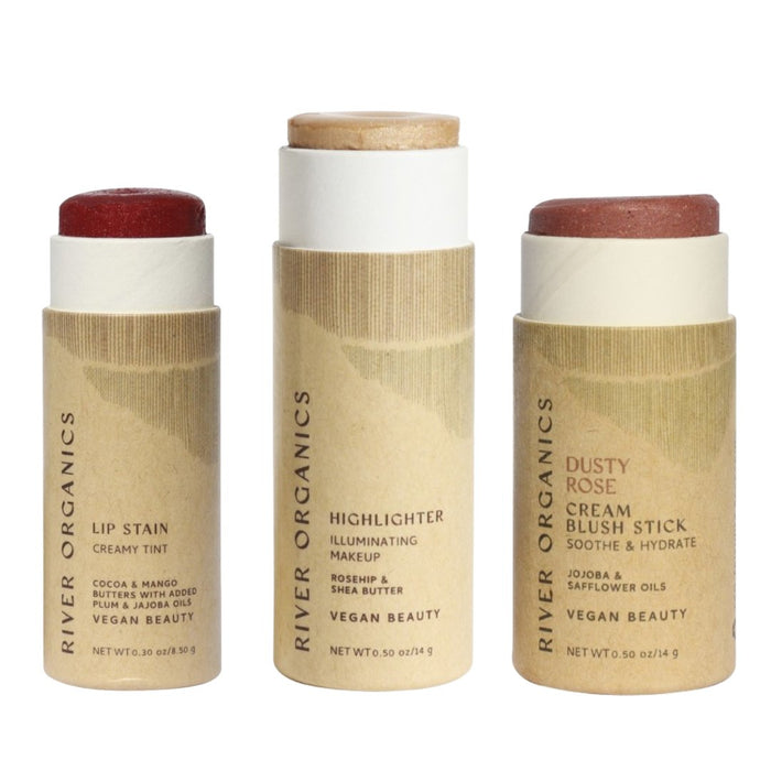 Custom Lip Highlighter Blush Set Trio Fully Customizable Makeup