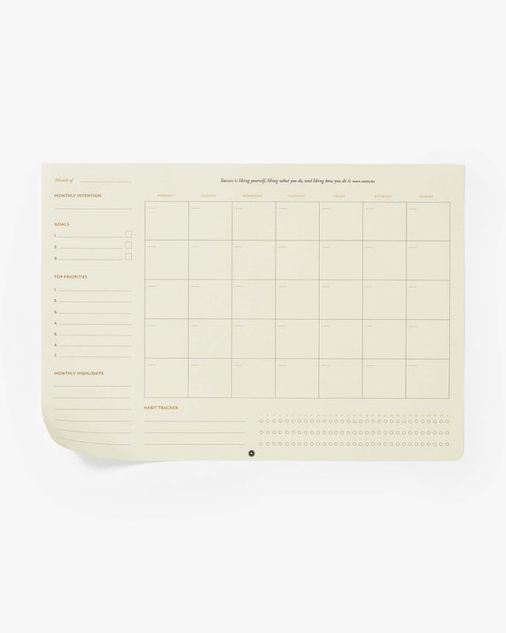 Productivity Monthly Desk Pad