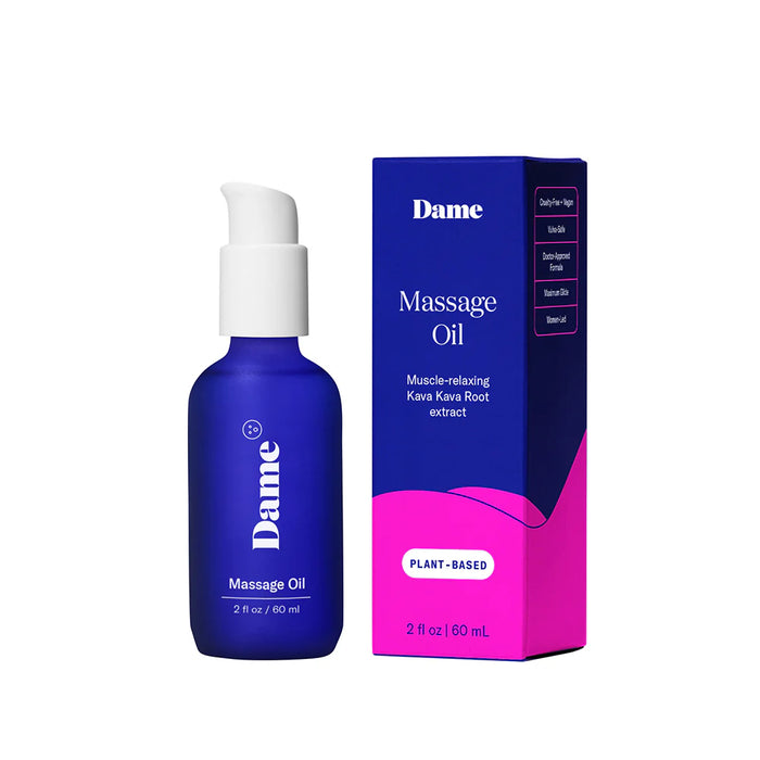 Dame Sex Oil Massage Oil 2 Oz for Relaxing Full Body Massage