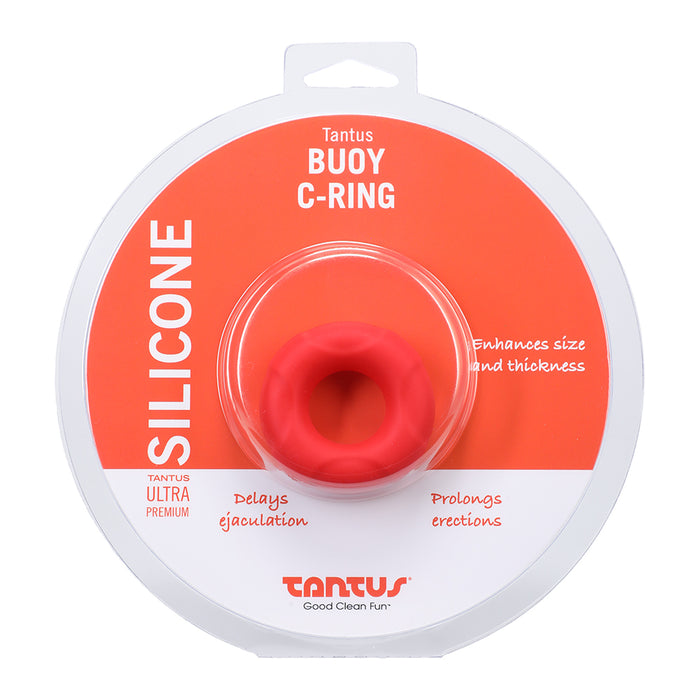 Tantus Buoy C-Ring Medium Red