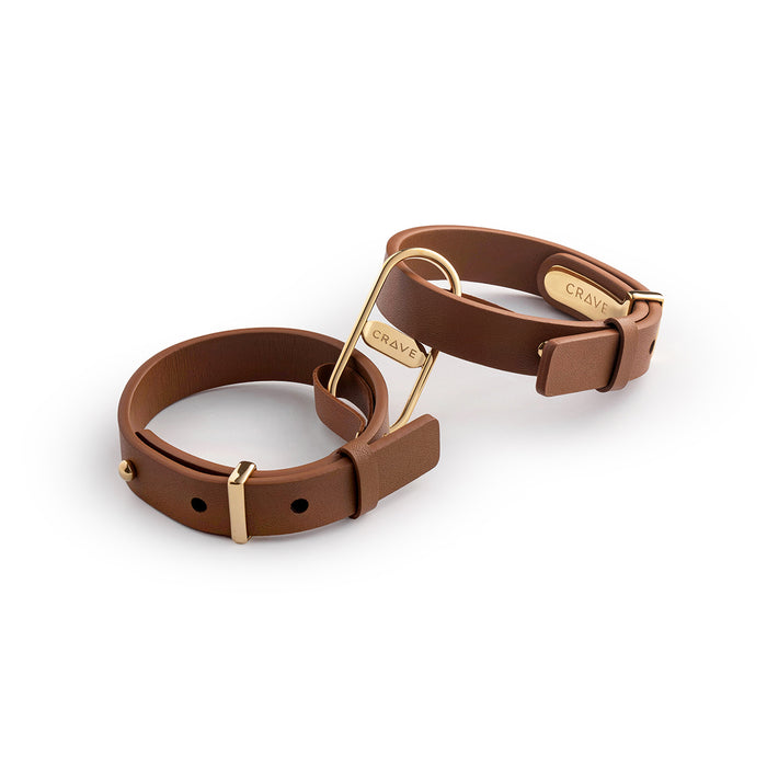 Crave ICON Cuffs- Tan/24kt Gold