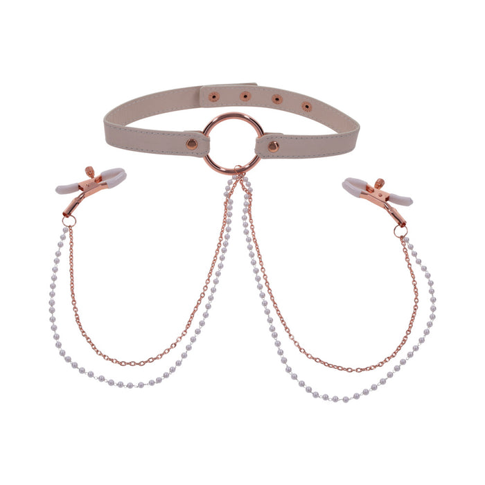 Peaches ‘n CreaMe Collar with Nipple Clamps