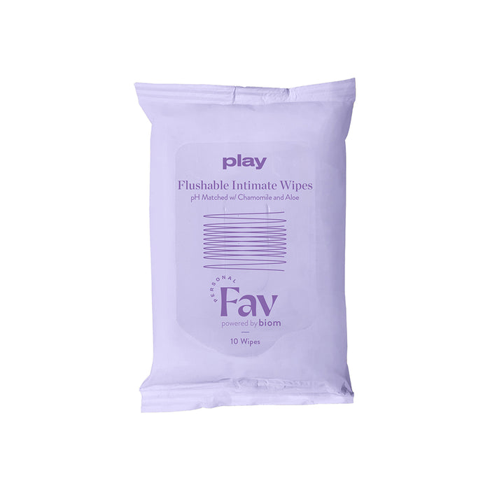 Personal Fav Play Flushable Intimate Wipe