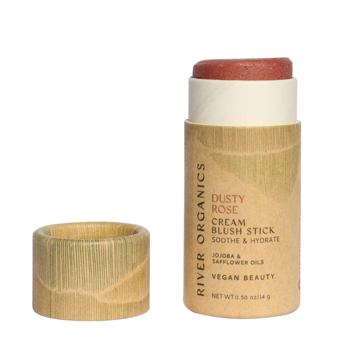Dusty Rose Creamy Vegan Blush Stick Zero Waste Multi Use