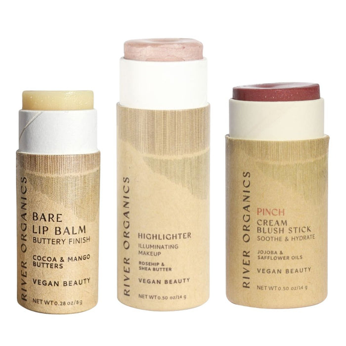 Custom Lip Highlighter Blush Set Trio Fully Customizable Makeup