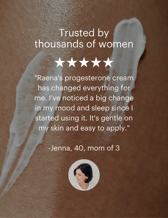Raena Natural Progesterone Cream 75 mg Bioidentical For Hormone Balance Women