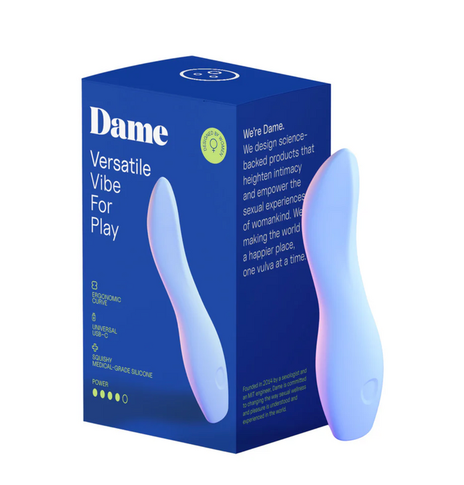 Dame Dip 2.0 Classic Vibrator – Periwinkle product photo for Vespertine Boutique
