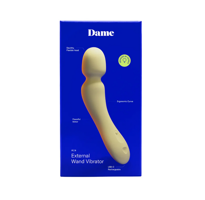 Dame Min Mini Wand Vibrator – Butter product photo for Vespertine Boutique