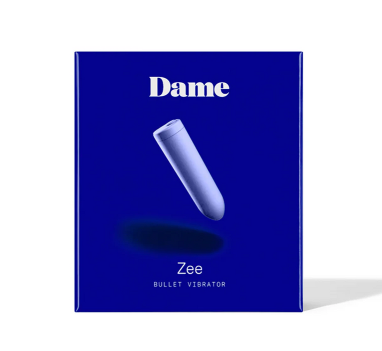Dame Zee Rechargeable Bullet Vibrator – Periwinkle product photo for Vespertine Boutique
