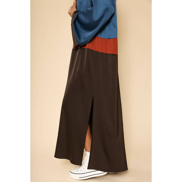 Desert Night Kimono Big Long Textured Satin Duster [Size SM Remaining]