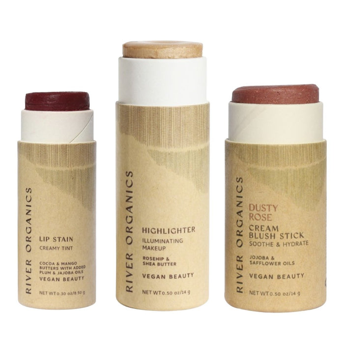 Custom Lip Highlighter Blush Set Trio Fully Customizable Makeup