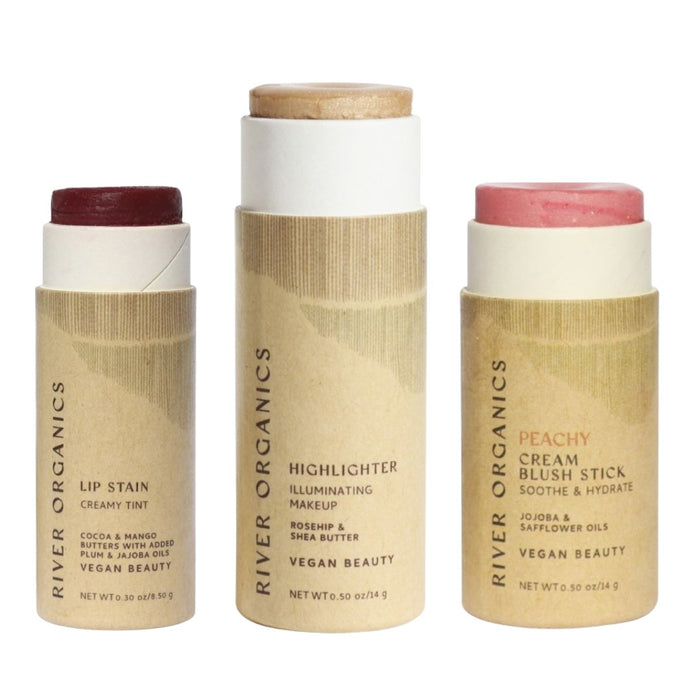 Custom Lip Highlighter Blush Set Trio Fully Customizable Makeup