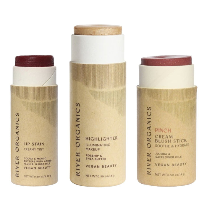 Custom Lip Highlighter Blush Set Trio Fully Customizable Makeup
