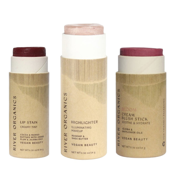 Custom Lip Highlighter Blush Set Trio Fully Customizable Makeup