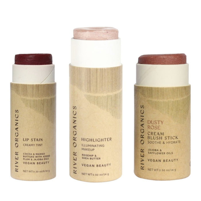 Custom Lip Highlighter Blush Set Trio Fully Customizable Makeup