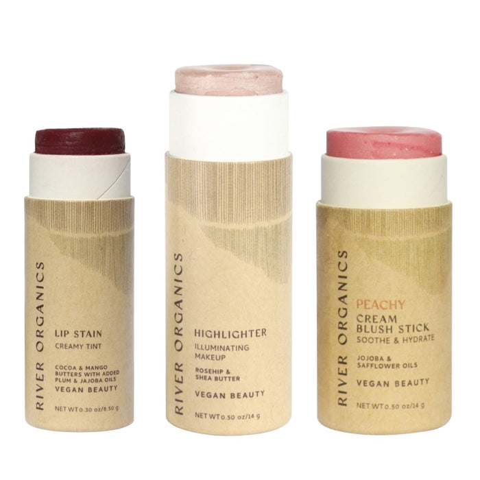 Custom Lip Highlighter Blush Set Trio Fully Customizable Makeup