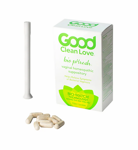 Good Clean Love BiopHresh Vaginal Homeopathic Suppositories – 10 Pack product photo for Vespertine Boutique