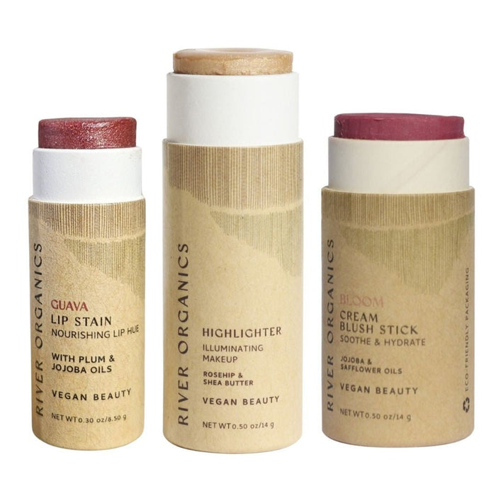 Custom Lip Highlighter Blush Set Trio Fully Customizable Makeup