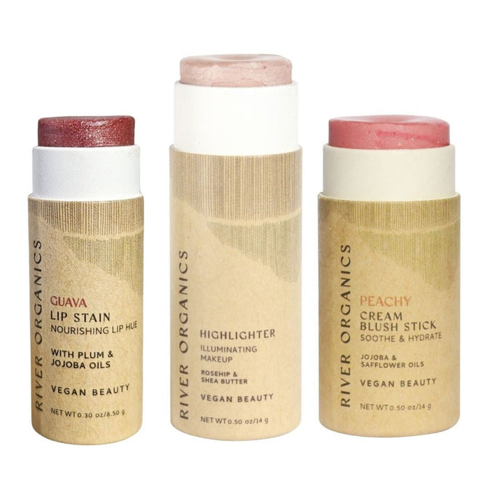 Custom Lip Highlighter Blush Set Trio Fully Customizable Makeup