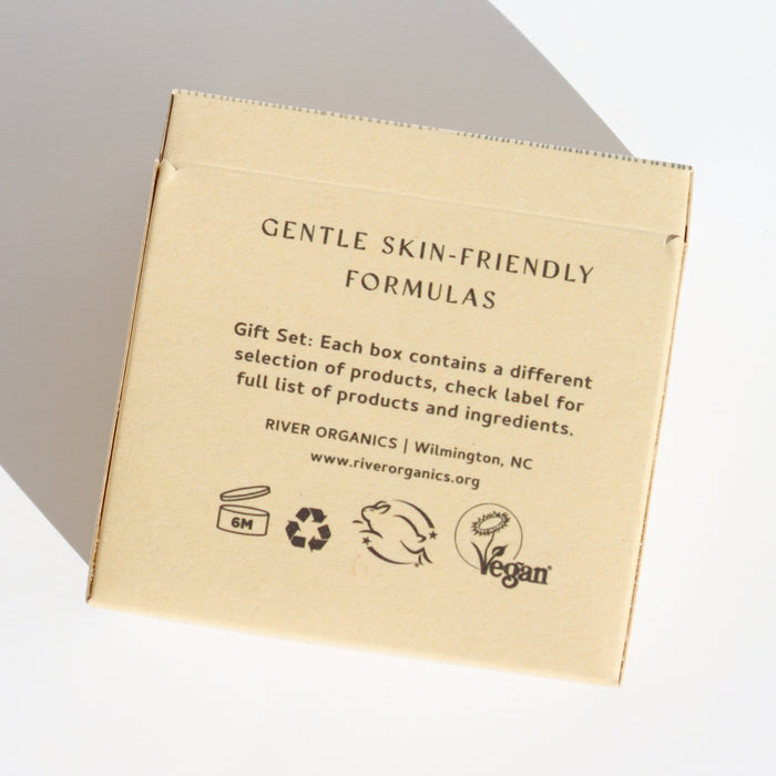 Set of 3 Tinted Vegan Lip Balms in Gift Box for Natural Hue