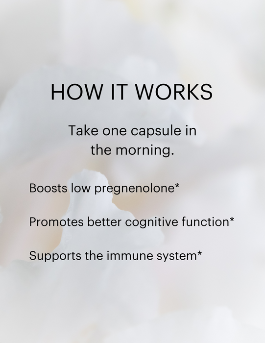 Pregnenolone 30mg Capsules Foundational Hormone Support 50 Day Supply