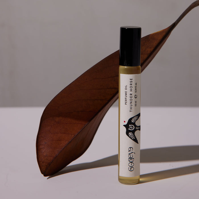 Thunder Horse Oud Vetiver Pine Tar Hay Fragrance Smoky Animalic Blend