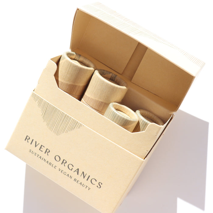 Set of 3 Tinted Vegan Lip Balms in Gift Box for Natural Hue