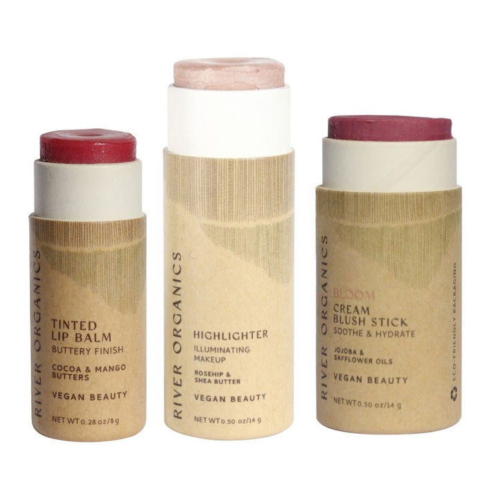 Custom Lip Highlighter Blush Set Trio Fully Customizable Makeup