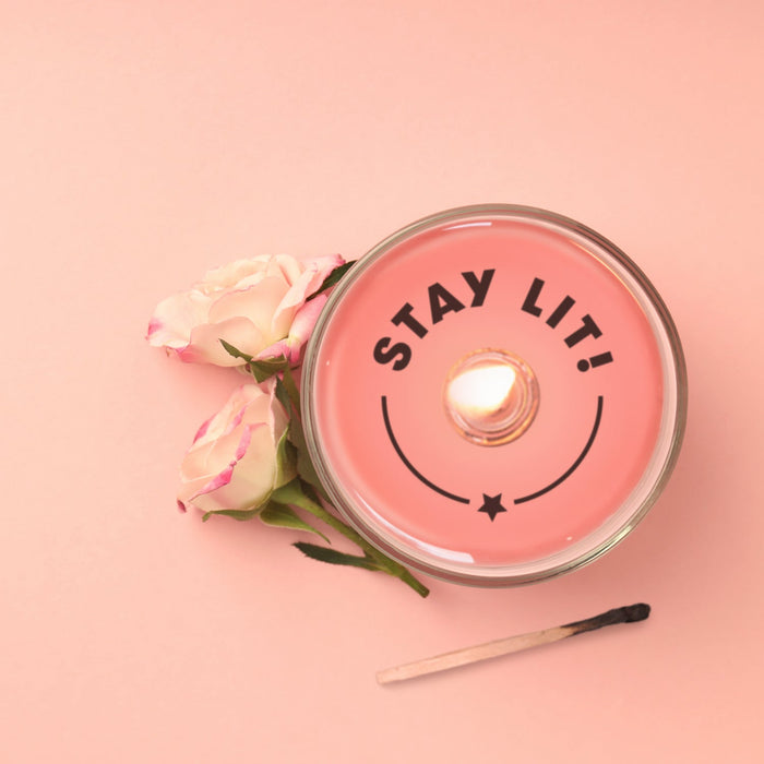 Stay Lit Candle Gift With Secret Message Reveal As Wax Melts