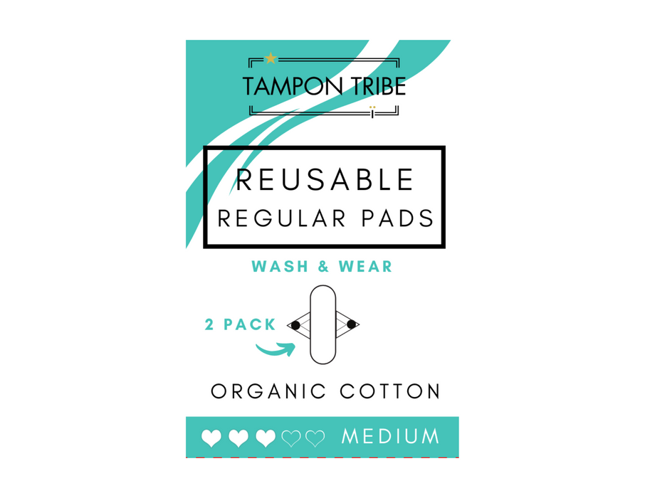 REUSABLE PADS - ORGANIC COTTON - 2 PACK