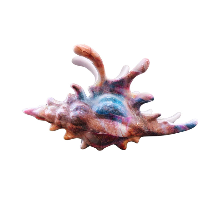 Velvet Claws Realistic Conch Shell Hair Claw in Mermaid Colors