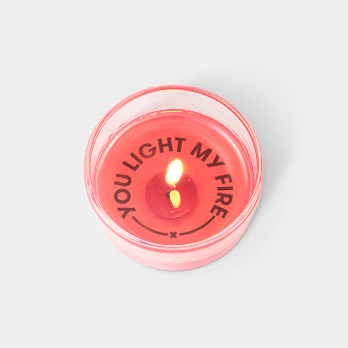 You Light My Fire Candle Gift With Secret Message Card