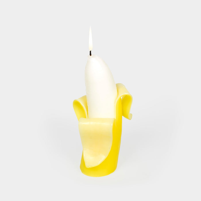Hand Carved Big Banana Candle Pre Peeled Display Or Burn Novelty Gift