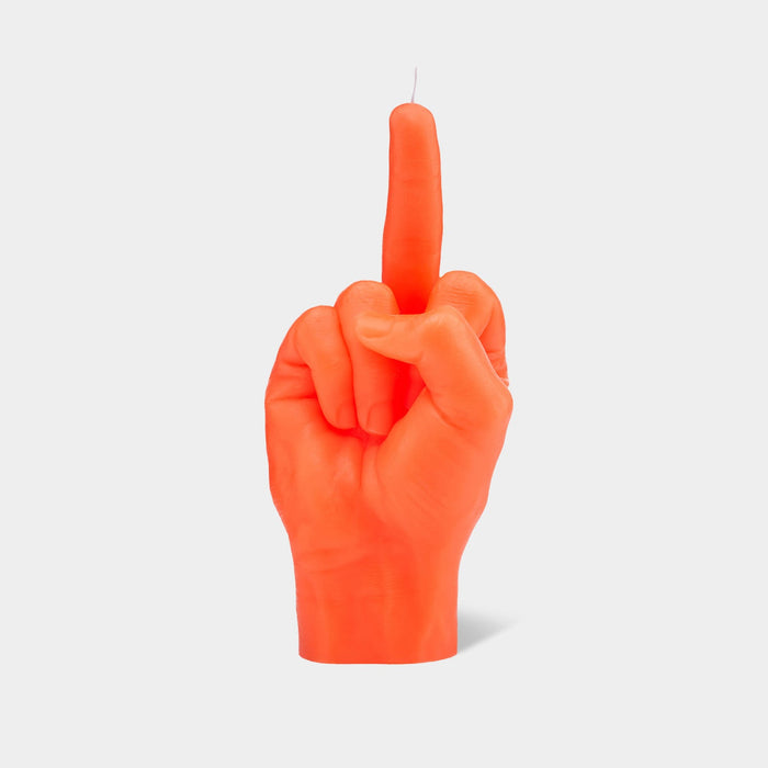 CandleHand Fck You Candle Neon Orange Gift for Sarcastic Fans