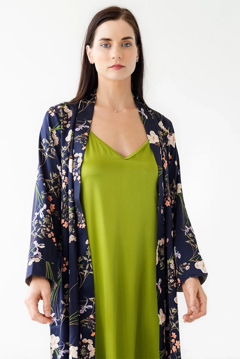 Silk Floral Design Robe