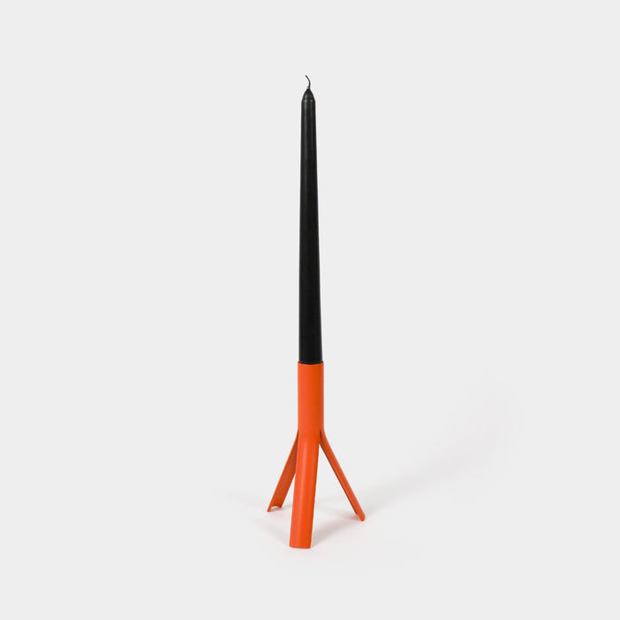 4 Pack Black Taper Candles 10 Inch Burn Time 8 Hours For Rocket Macaroni Holders