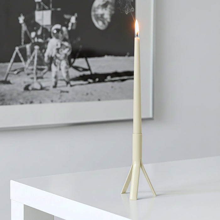 Cream Steel Rocket Candle Holder By Lex Pott Design