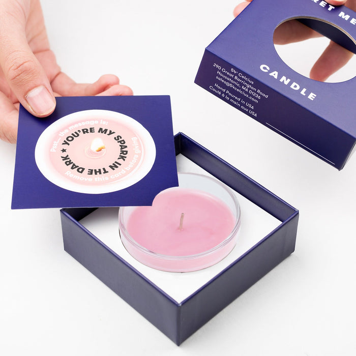 Reveal Secret Message Candle Gift Youre My Spark in the Dark