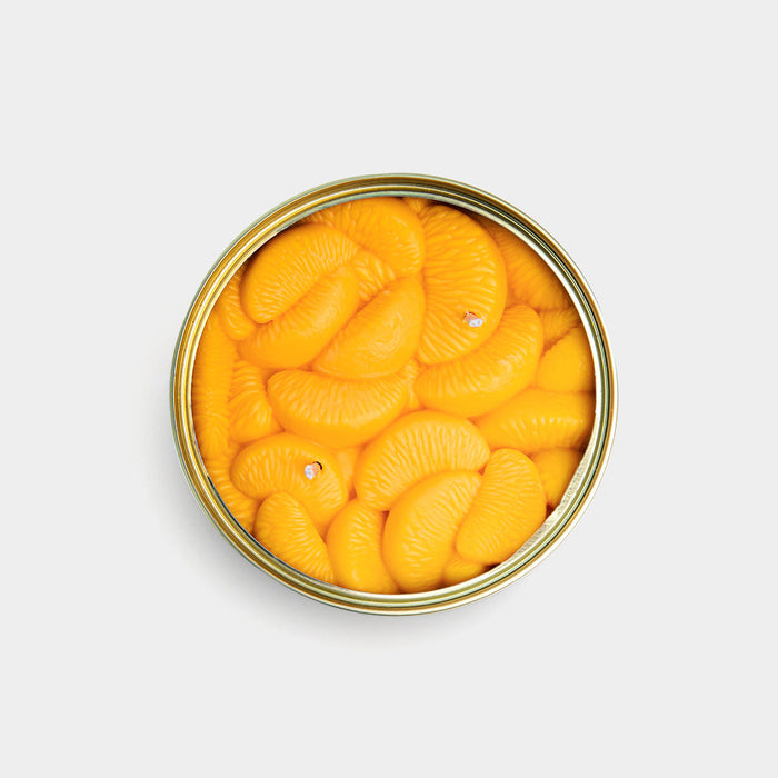 Candlecan Peeled Tangerines Scented Candle With Realistic Peel Design