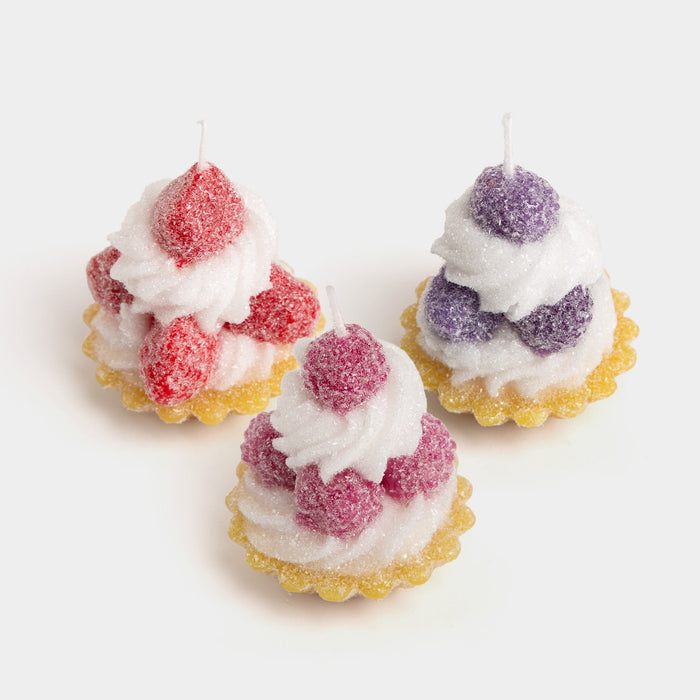 Buon Appetito Tiered Cake Candle Purple 8 cm Diameter Made in Italy