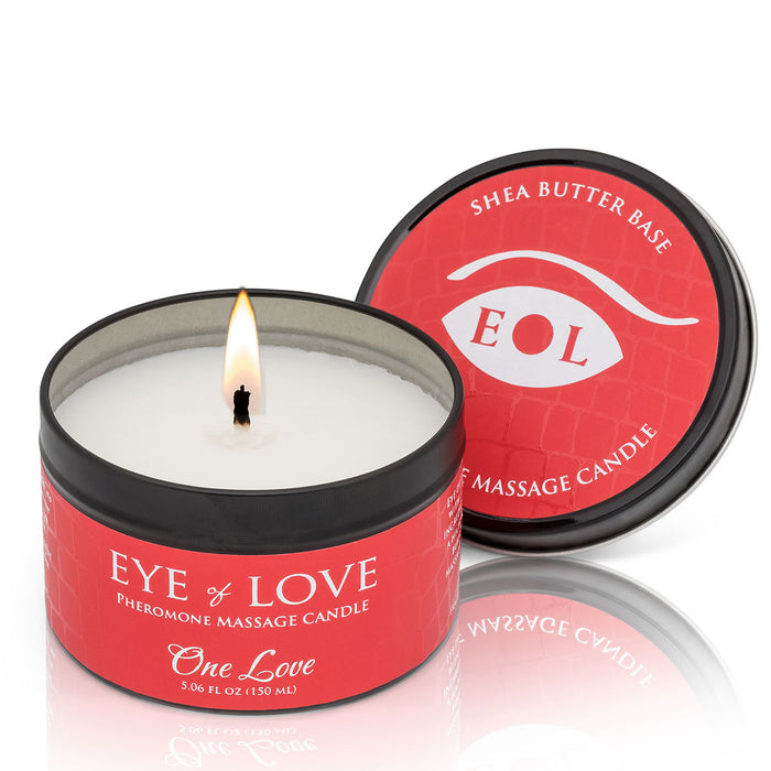 Eye of Love Pheromone Massage Candle 5 oz – Assorted Scents